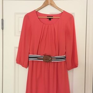 Casual coral dress